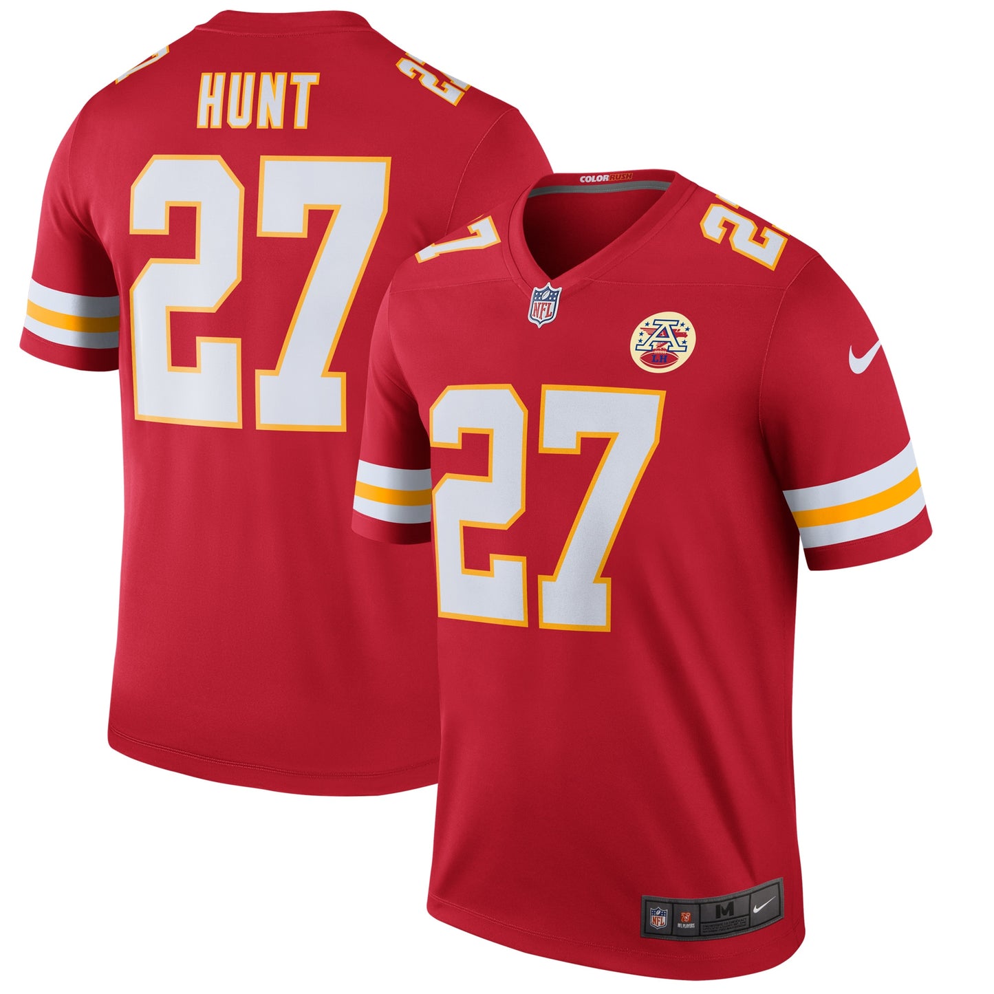 Kareem Hunt Kansas City Chiefs Nike Color Rush Legend Player Jersey - Red