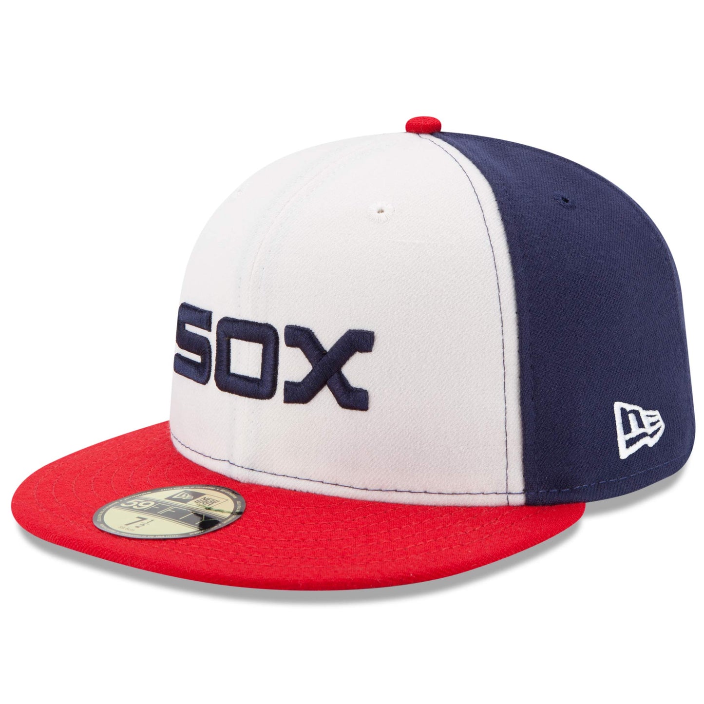 Chicago White Sox New Era Authentic Collection On-Field 59FIFTY Fitted Hat - White/Red