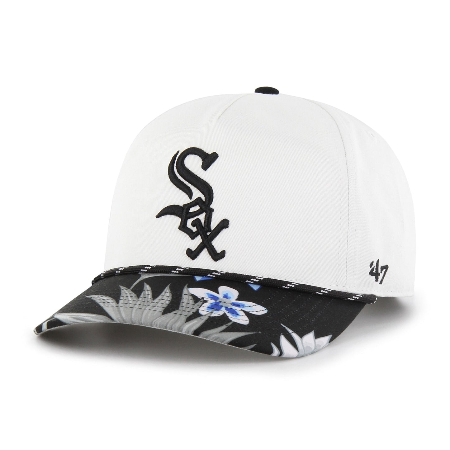 Chicago White Sox '47 Dark Tropic Hitch Snapback Hat - White