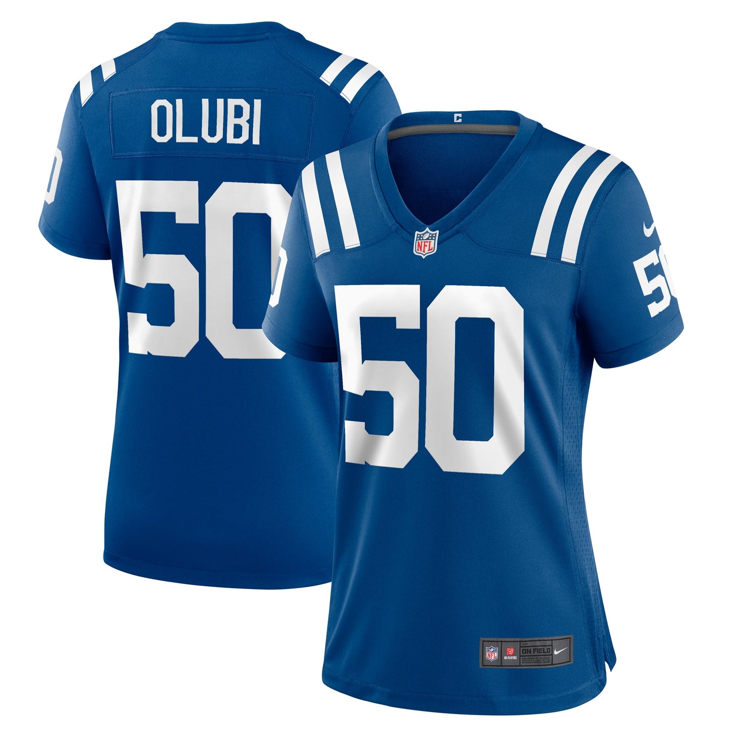 Segun Olubi Indianapolis Colts Nike Women's Game Player Jersey - Royal