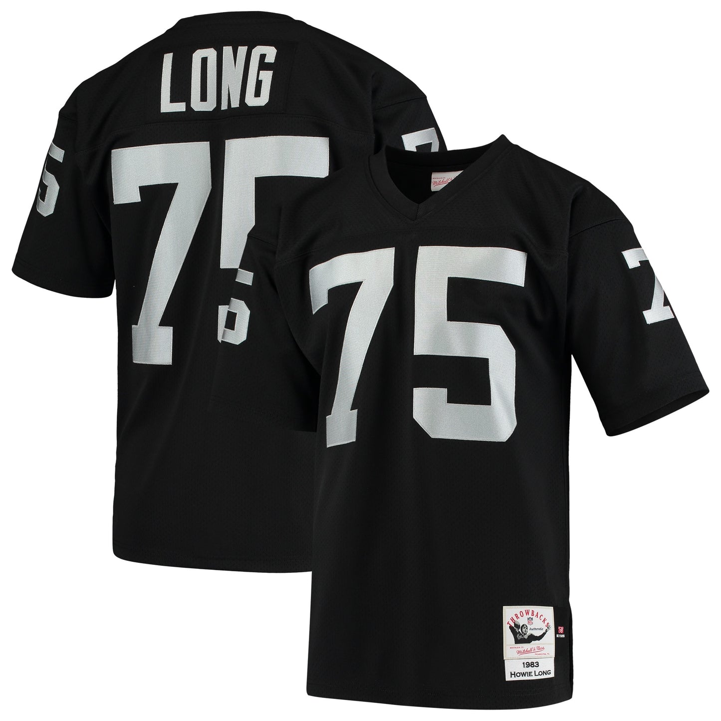 Howie Long Las Vegas Raiders Mitchell & Ness 1983 Authentic Throwback Retired Player Jersey - Black