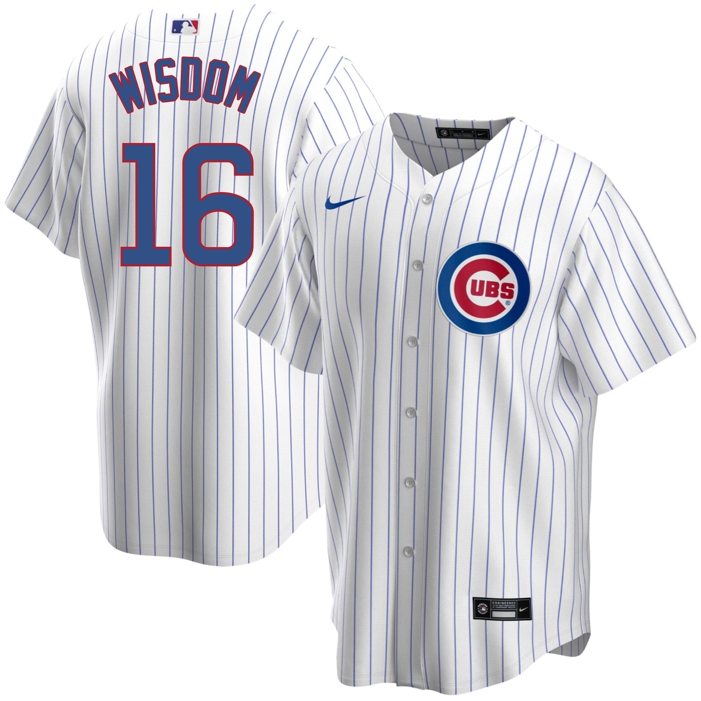 Patrick Wisdom Chicago Cubs Home Pinstripe Men's Replica Jersey