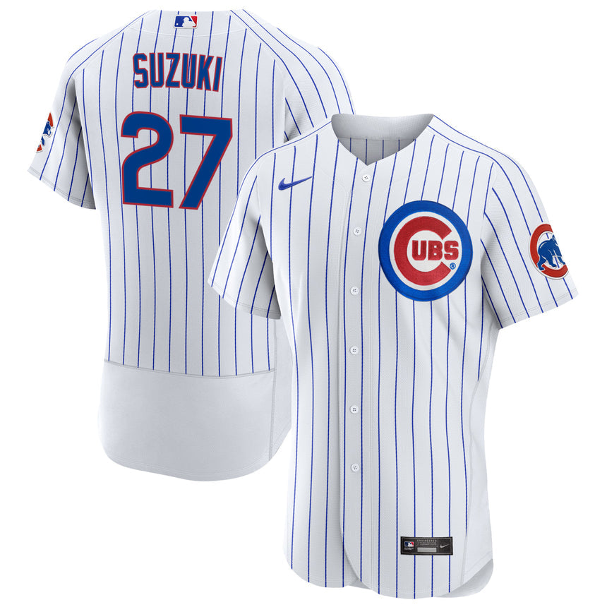 Men's Chicago Seiya Suzuki Chicago Cubs White Home Authentic Player Jersey