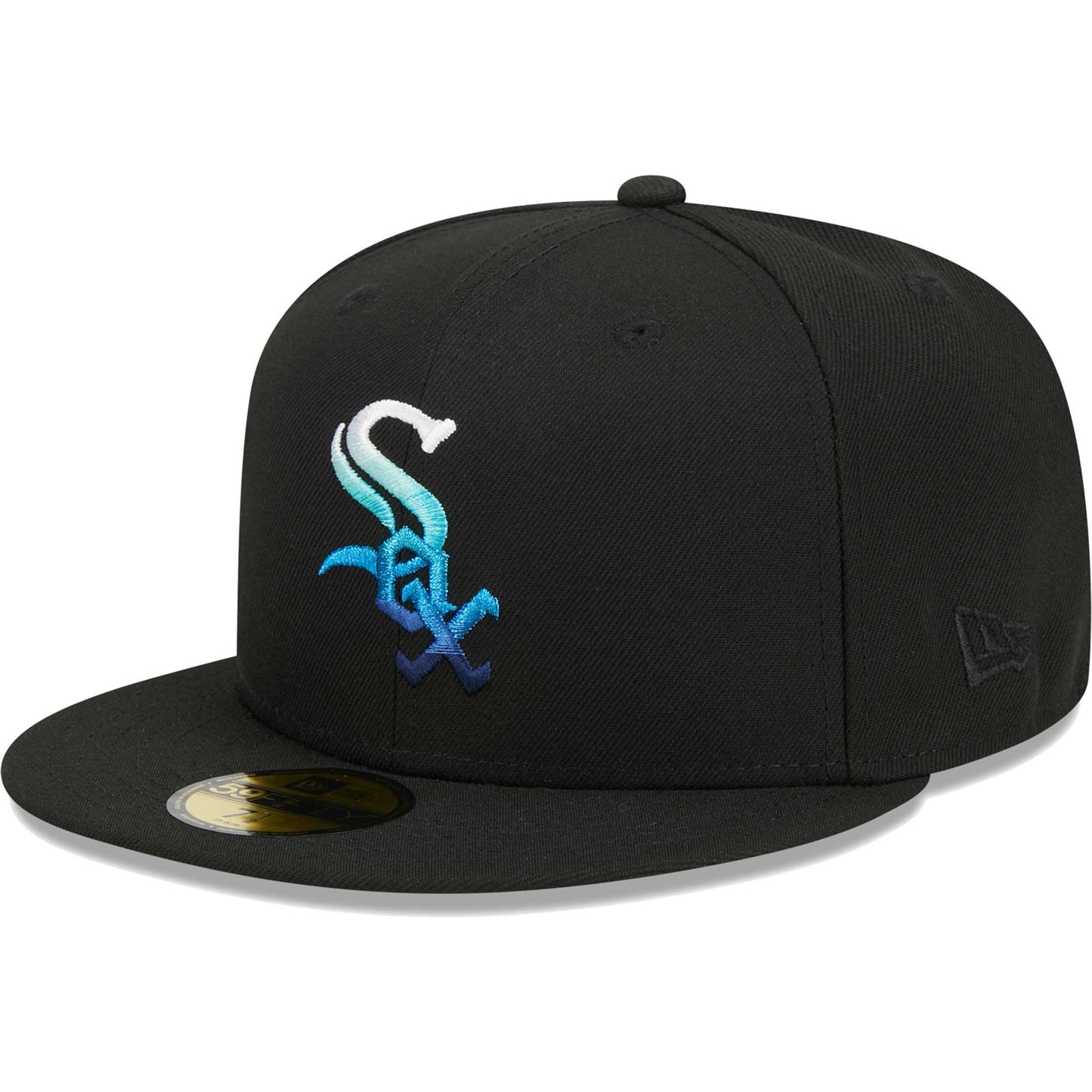 Chicago White Sox New Era Metallic Gradient 59FIFTY Fitted Hat - Black
