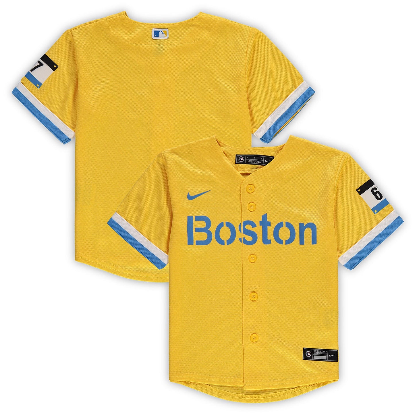 Boston Red Sox Nike Toddler MLB City Connect Replica Team Jersey - Gold