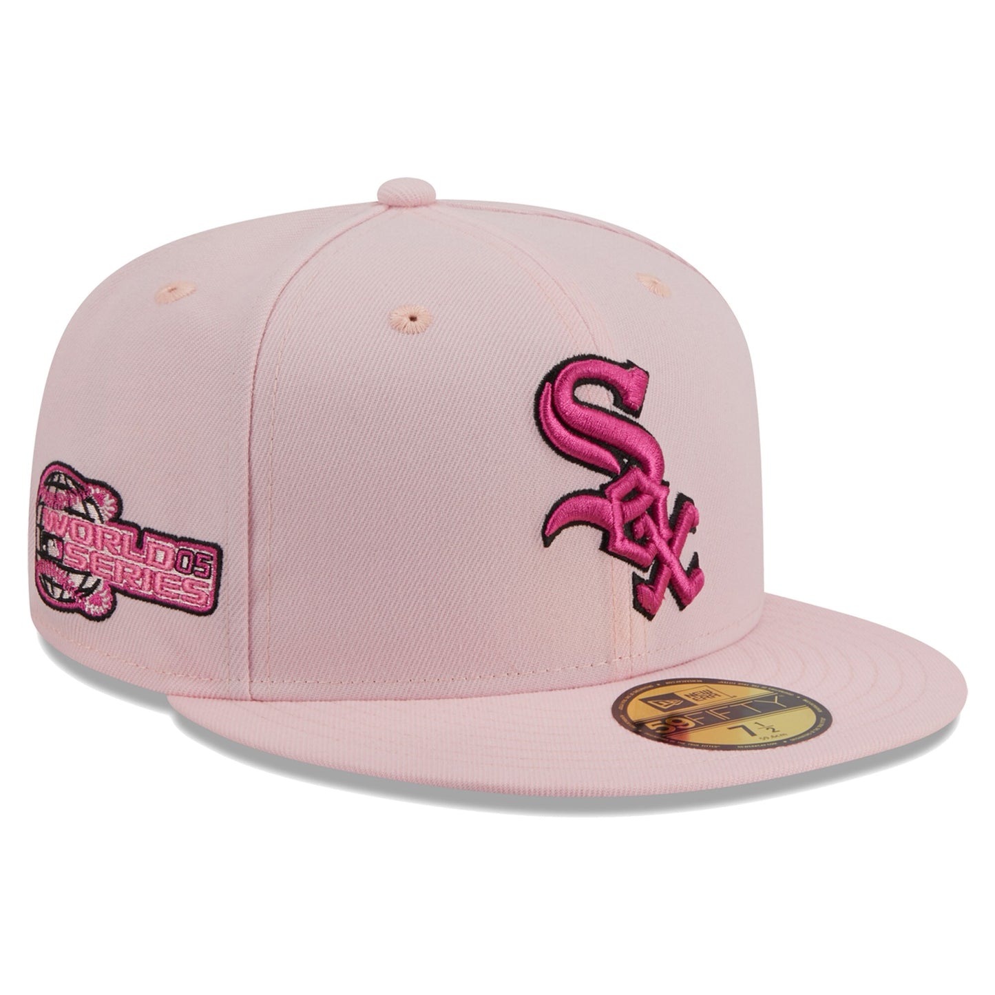 Chicago White Sox New Era 2005 MLB World Series 59FIFTY Fitted Hat - Pink