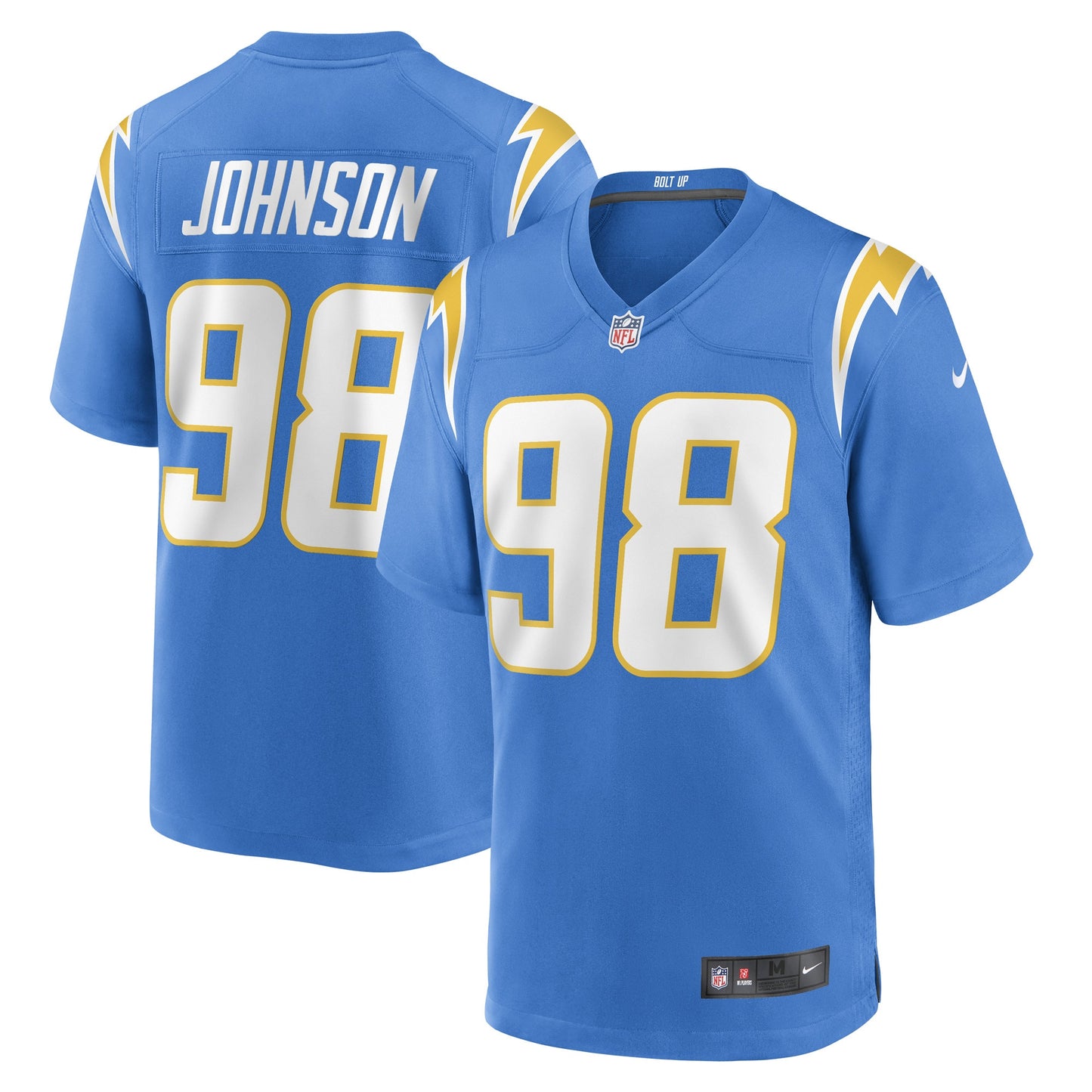 Austin Johnson Los Angeles Chargers Nike Game Player Jersey - Powder Blue