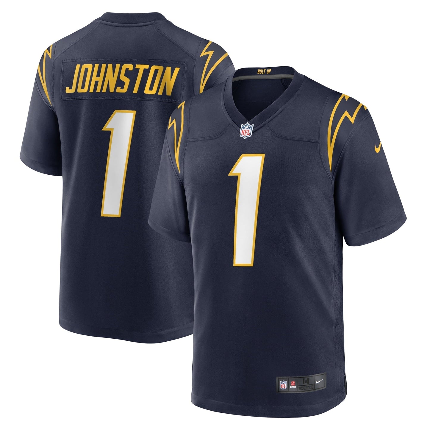 Men's Nike Quentin Johnston Navy Los Angeles Chargers Alternate Game Jersey
