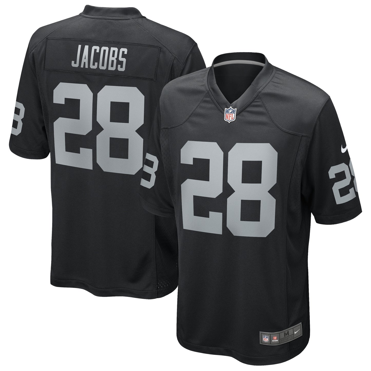 Josh Jacobs Las Vegas Raiders Nike Game Player Jersey - Black
