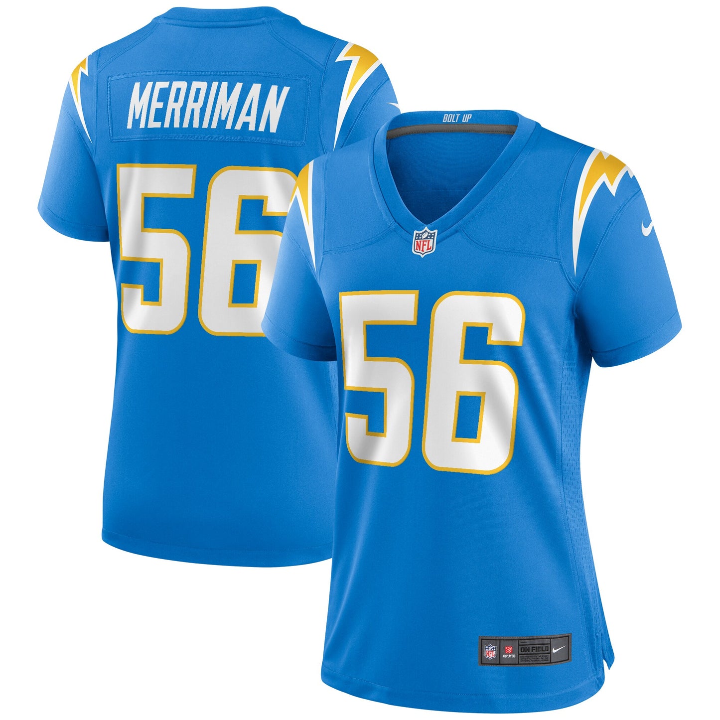 Shawne Merriman Los Angeles Chargers Nike Women's Game Retired Player Jersey - Powder Blue