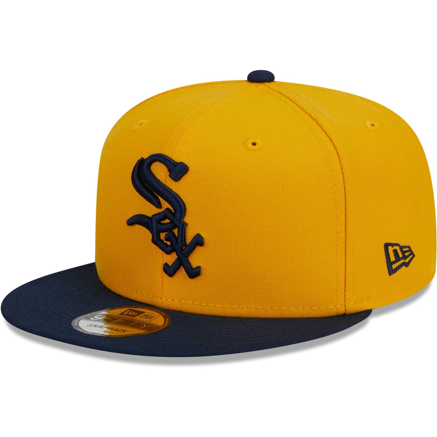 Chicago White Sox New Era Two-Tone Color Pack 9FIFTY Snapback Hat - Gold