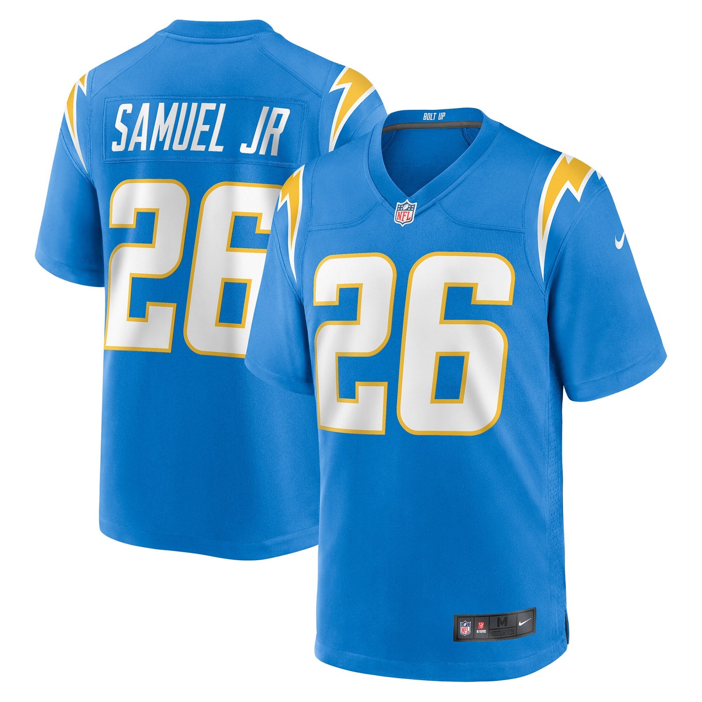 Asante Samuel Jr. Los Angeles Chargers Nike 2021 NFL Draft Pick Player Game Jersey - Powder Blue