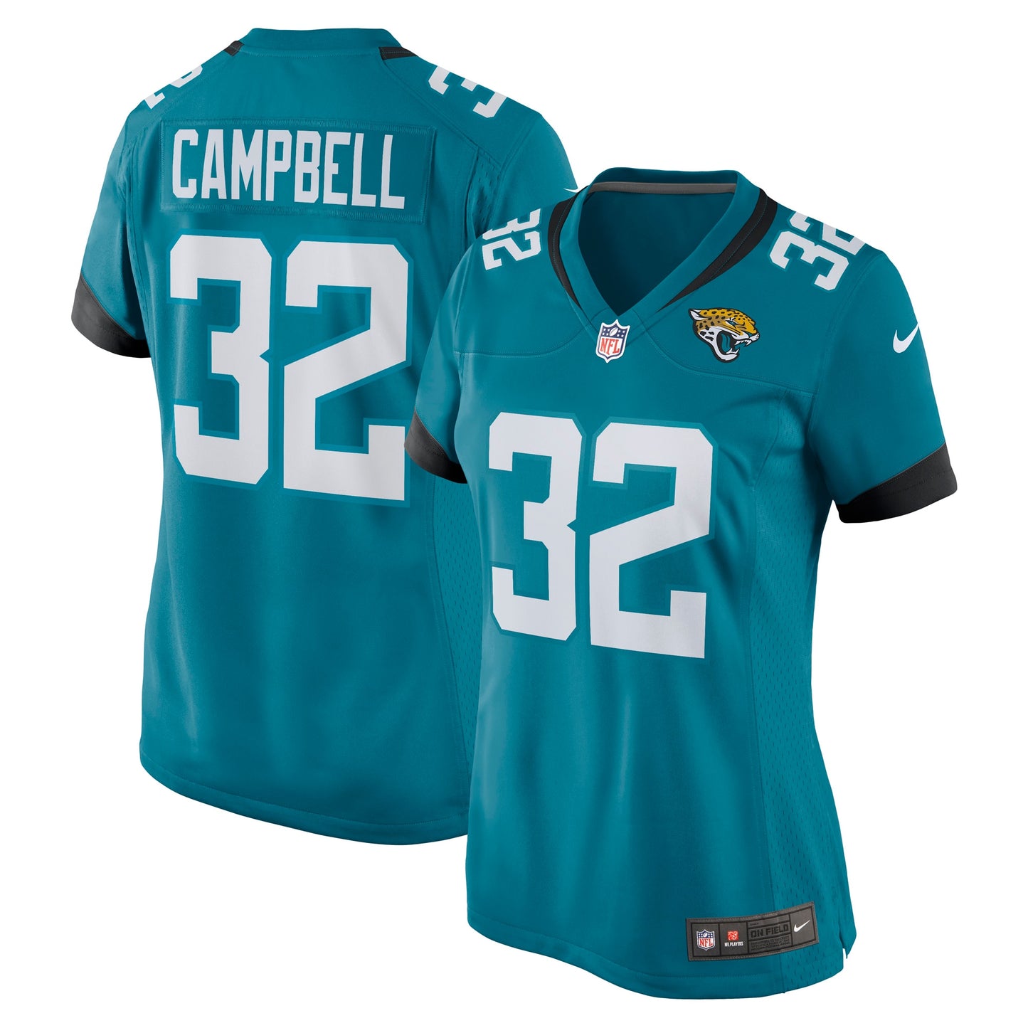Tyson Campbell Jacksonville Jaguars Nike Women's Game Jersey - Teal