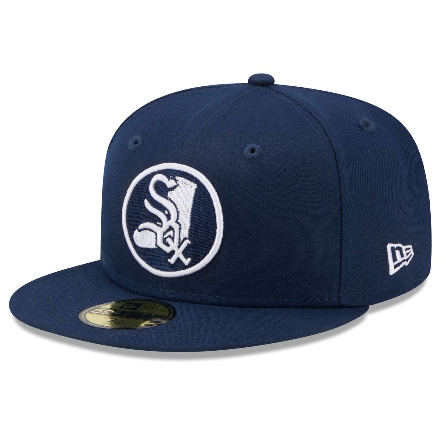 Chicago White Sox New Era Cooperstown Collection Oceanside Green Undervisor 59FIFTY Fitted Hat - Navy