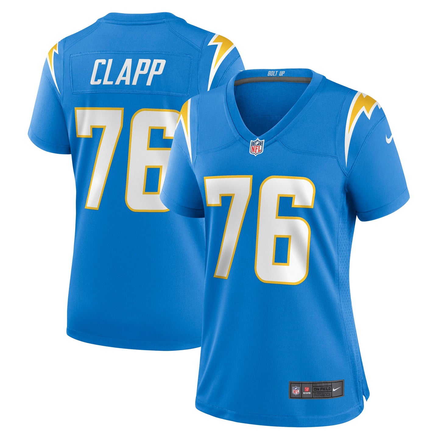 Will Clapp Los Angeles Chargers Nike Women's Game Jersey - Powder Blue