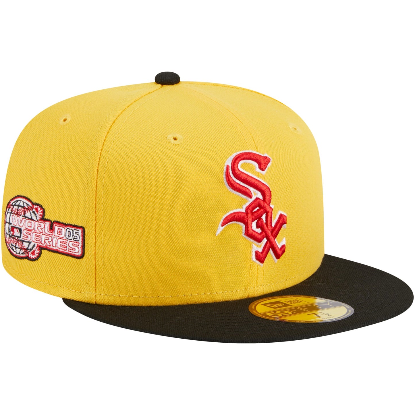 Chicago White Sox New Era Grilled 59FIFTY Fitted Hat - Yellow/Black