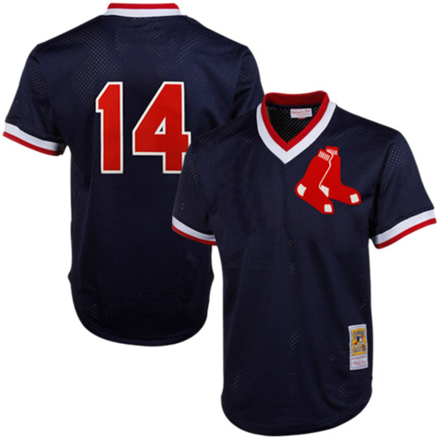 Men's Jim Rice Boston Red Sox 1989 Authentic Batting Practice Jersey By Mitchell And Ness