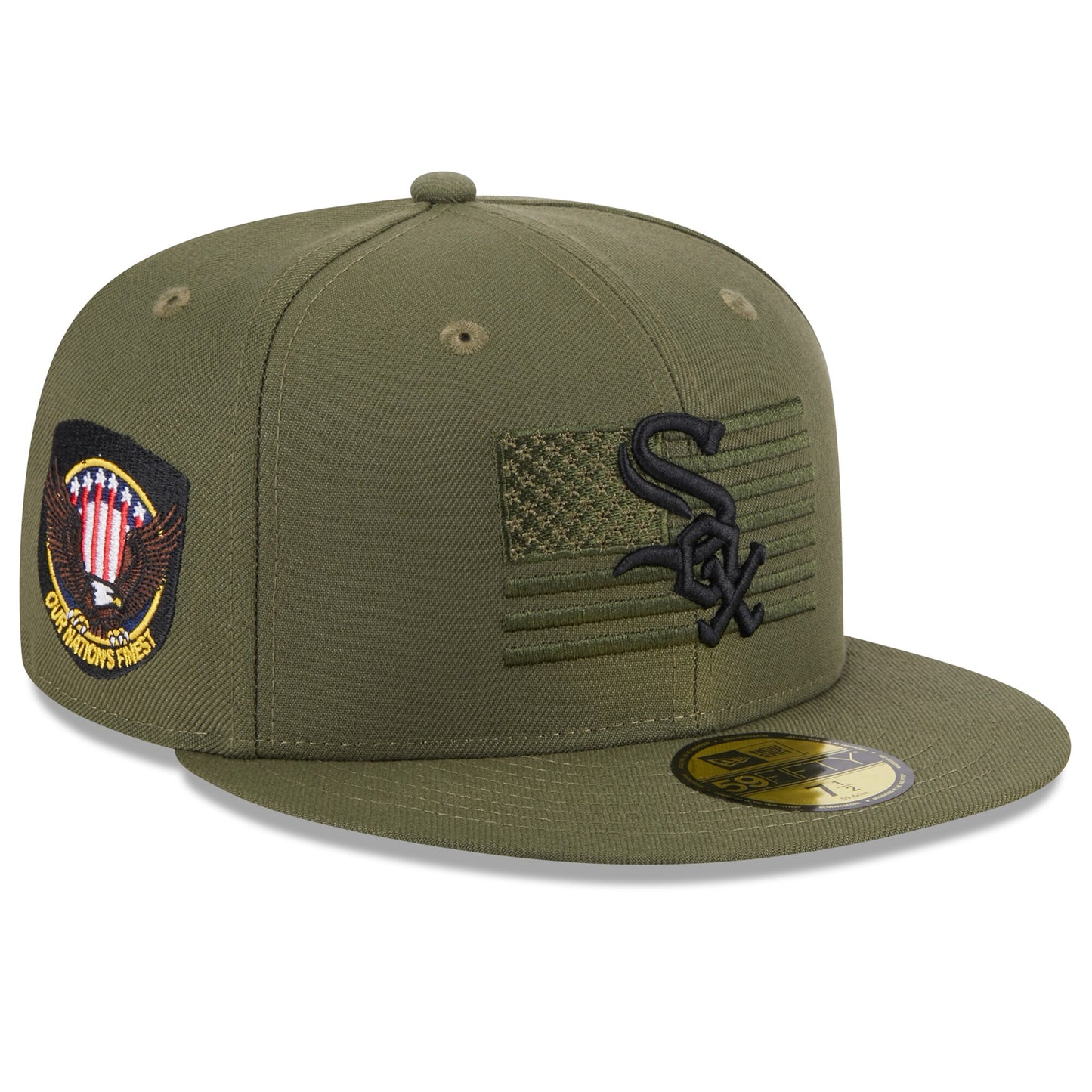 Chicago White Sox New Era 2023 Armed Forces Day On-Field 59FIFTY Fitted Hat - Green