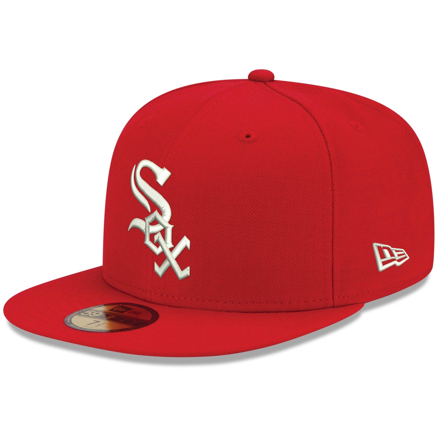 Chicago White Sox New Era White Logo 59FIFTY Fitted Hat - Red